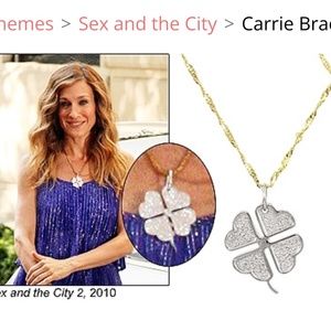 - Patricia Field  -Sex  and the City  Four Left Clover Necklace